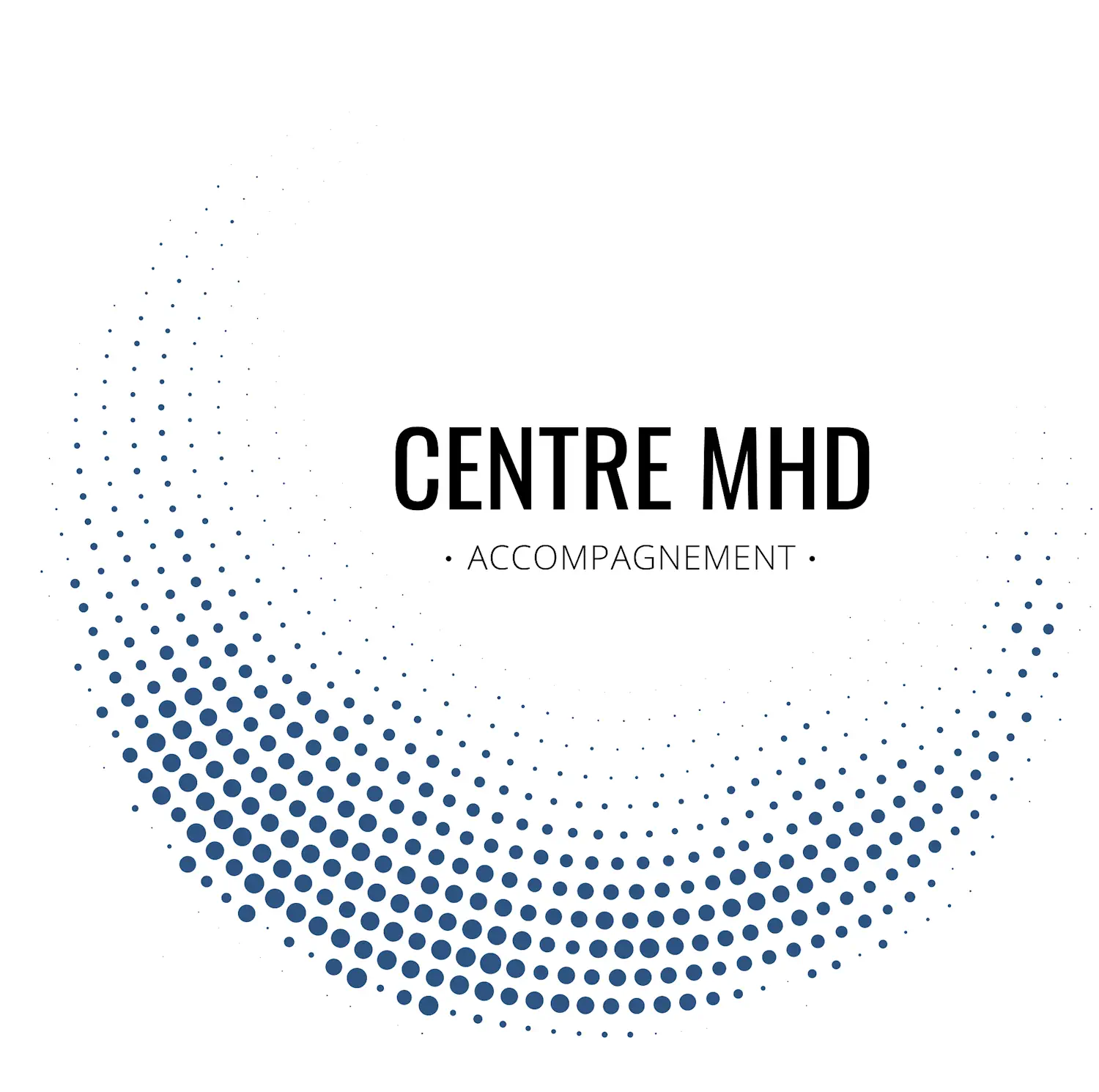 centre MHD accompagnement formation Annecy - logo bleu et blanc